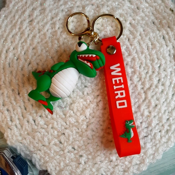 Dinosaur keychain charm new - Picture 1 of 2
